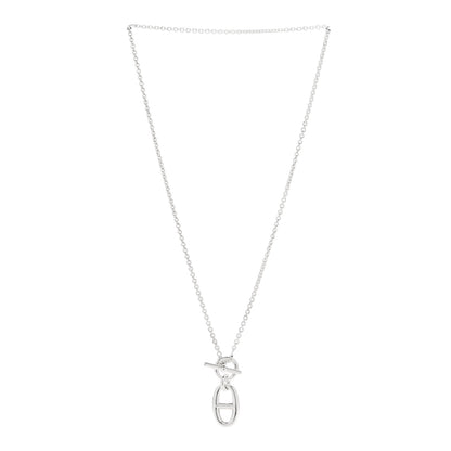 Hermes Sterling Silver Amulette Chaine d'Ancre Necklace 3 of 6