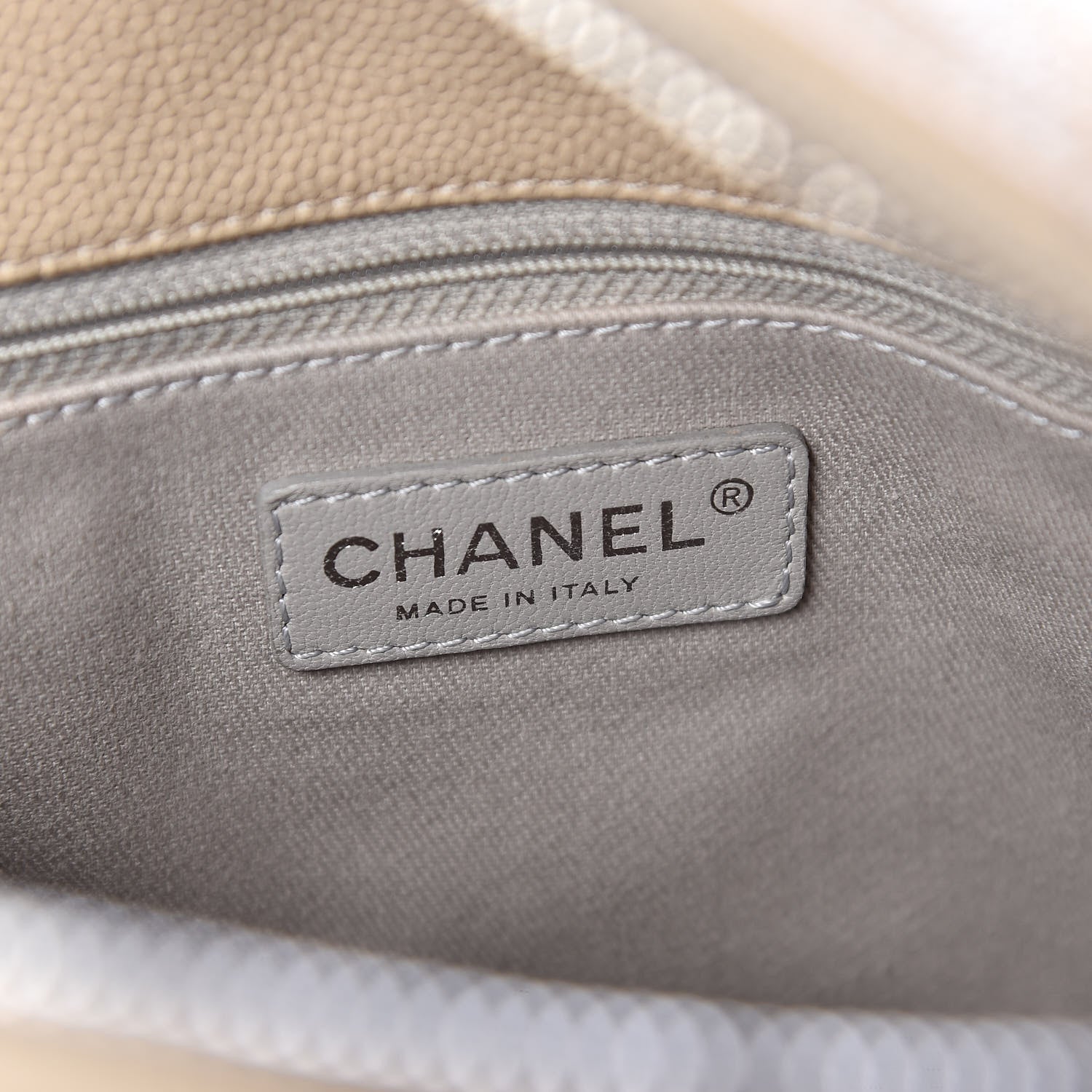 Chanel Caviar Quilted Easy Zip Tote Beige 6 of 11