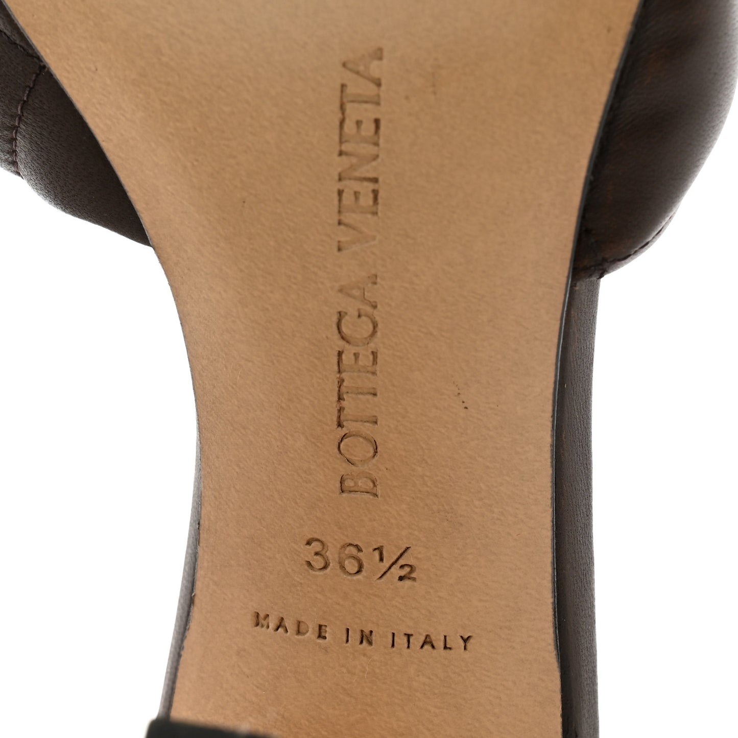 Nappa Matelasse Padded Mule Sandals 36.5 Chocolate