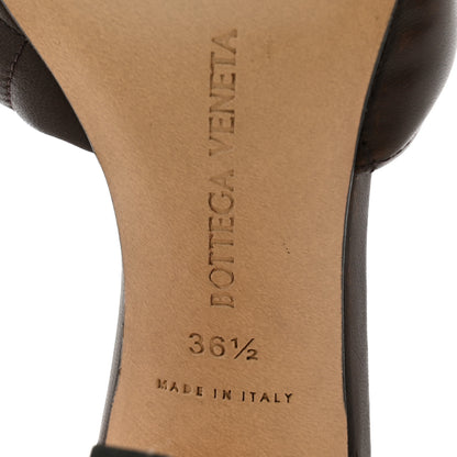 Bottega Veneta Nappa Matelasse Padded Mule Sandals 36.5 Chocolate 7 of 10