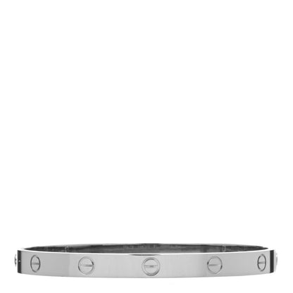 Cartier 18K White Gold LOVE Bracelet 19 1 of 6