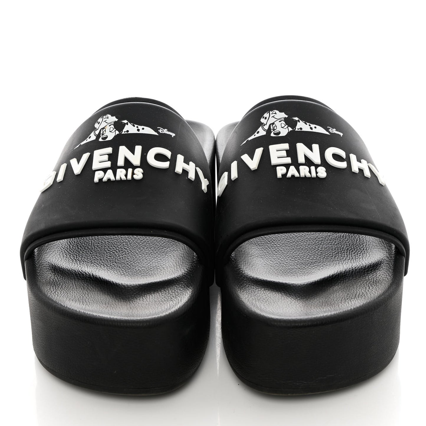 Rubber Logo 101 Dalmatians Print Platform Slides 39 Black