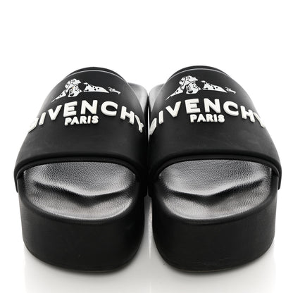 Givenchy Rubber Logo 101 Dalmatians Print Platform Slides 39 Black 5 of 12