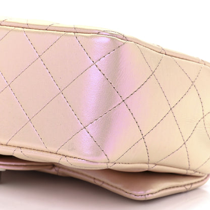 Chanel Iridescent Calfskin Quilted Mini Rectangular Flap Pink 12 of 12