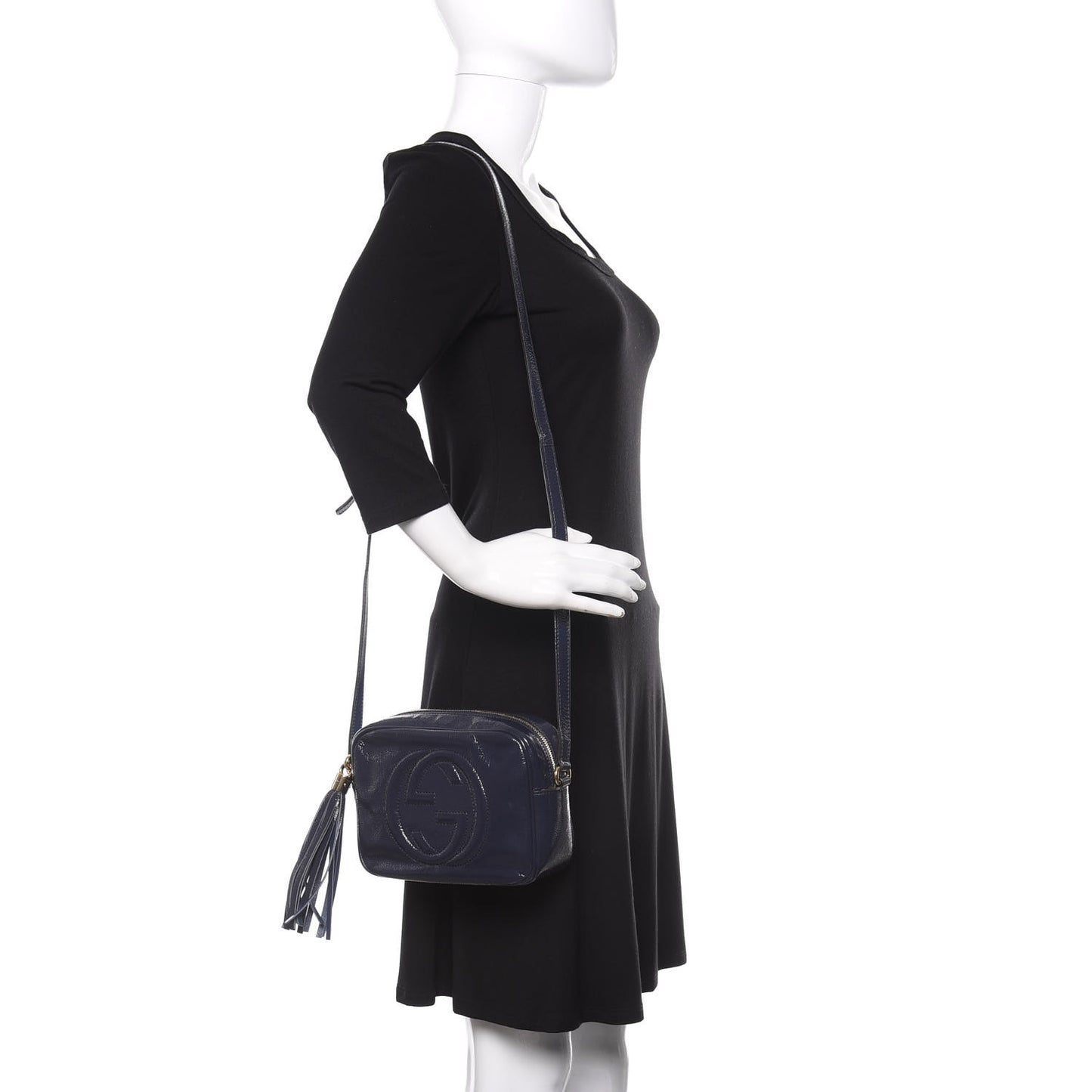 Vernice Naplack Small Soho Disco Bag Uniform Blue