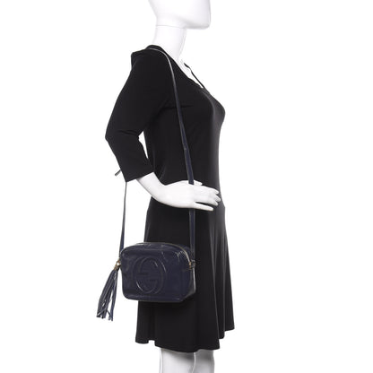 Gucci Vernice Naplack Small Soho Disco Bag Uniform Blue 2 of 15