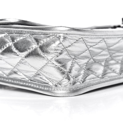 Chanel Vinyl Large Ice Cube Flap Silver 8 of 10