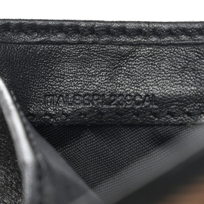 Burberry Bridle Calfskin House Check Medium Leighton Wallet Black 7 of 9