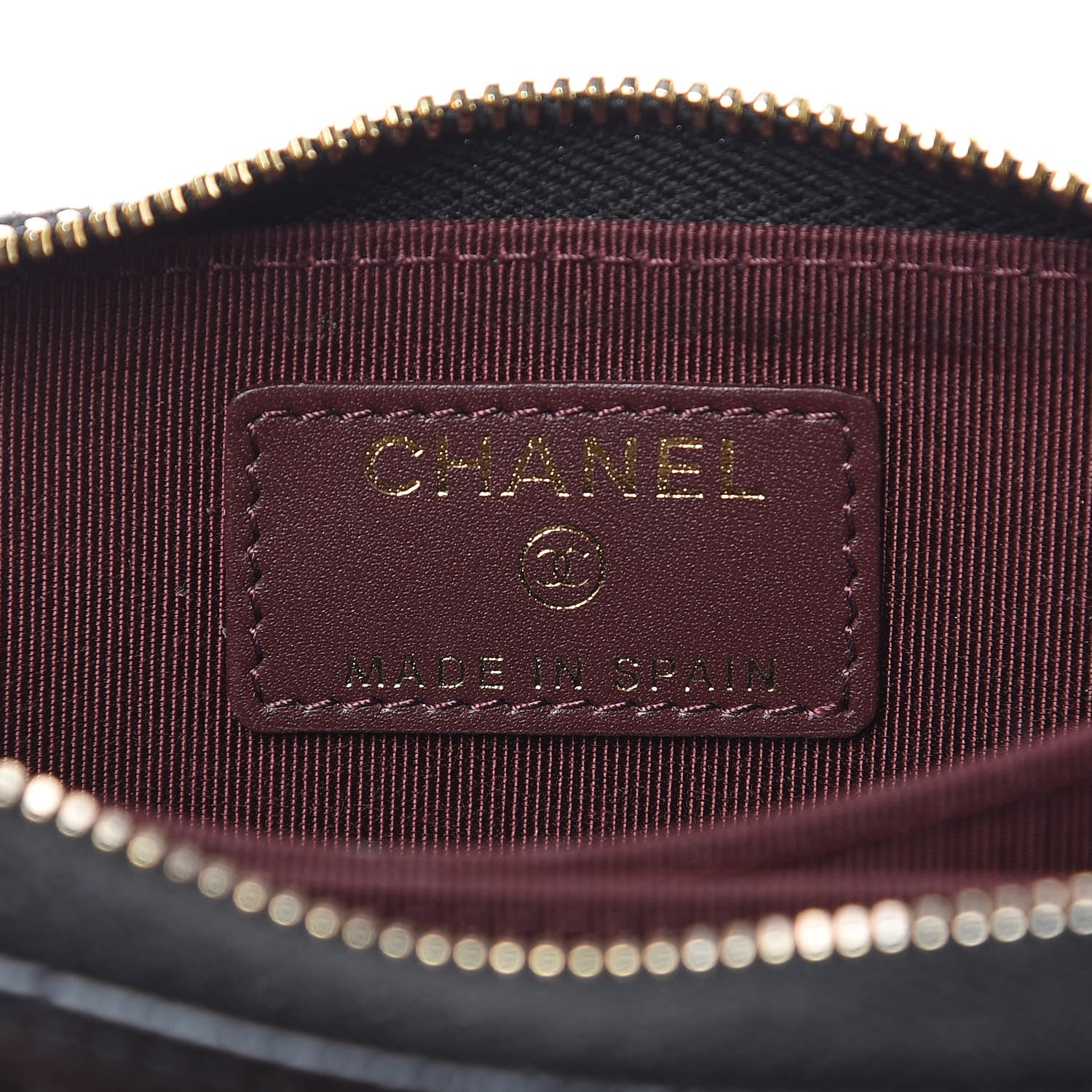 Chanel Caviar Quilted Zip Coin Purse Black 6 of 8