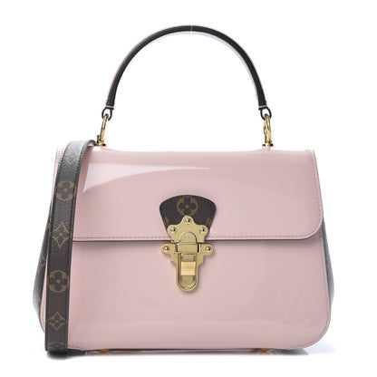 Louis Vuitton Patent Calfskin Monogram Cherrywood PM Rose Ballerine 1 of 13