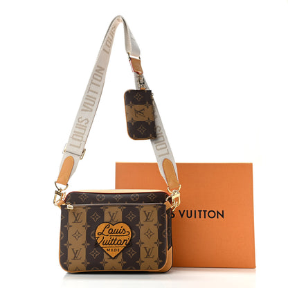 Louis Vuitton X NIGO Reverse Monogram Stripes Trio Messenger 10 of 10
