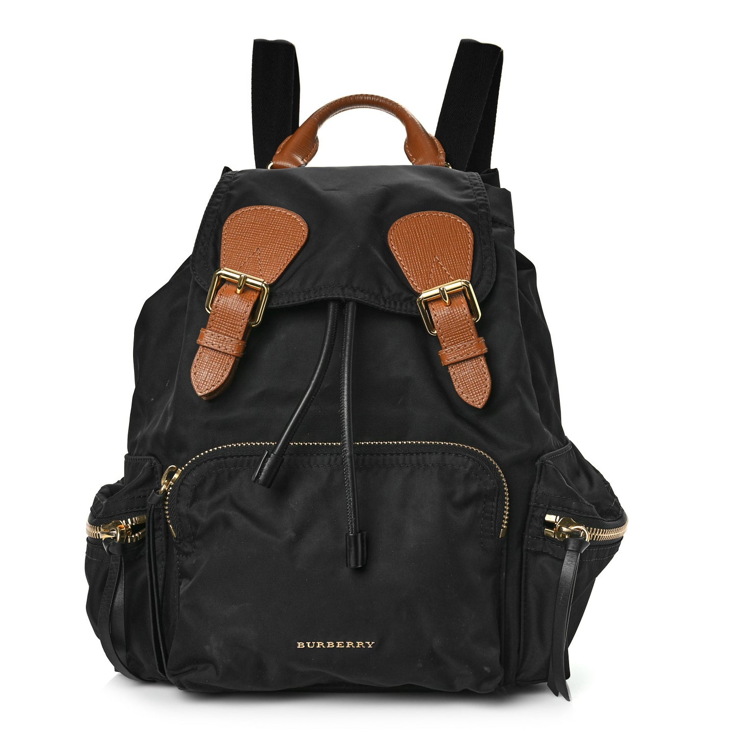 Nylon Medium Rucksack Backpack Black