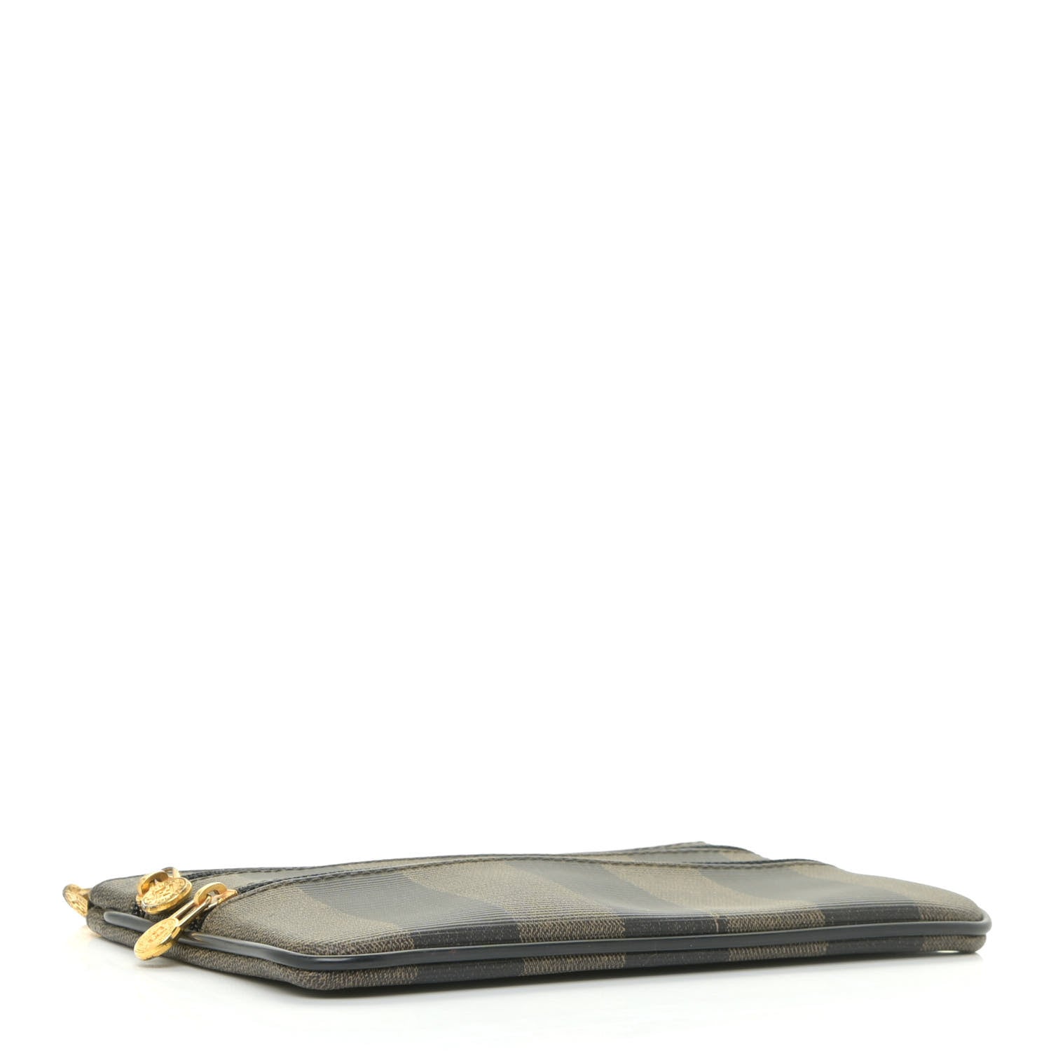 Fendi Pequin Zip Clutch Tobacco 4 of 13