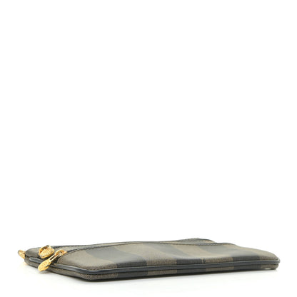 Fendi Pequin Zip Clutch Tobacco 4 of 13