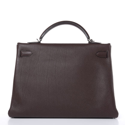 Hermes Togo Kelly Retourne 40 Chocolate 4 of 31