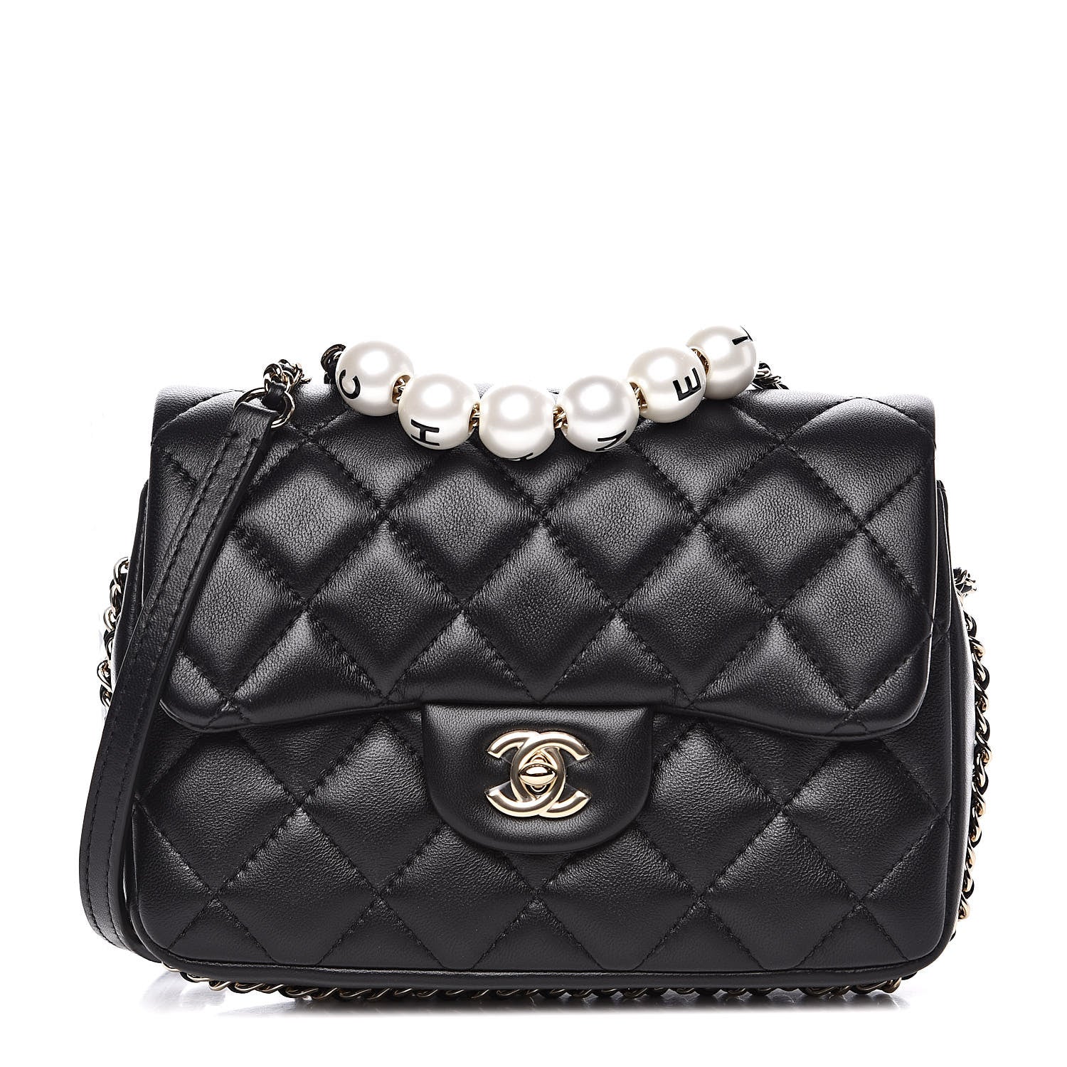 Chanel Lambskin Quilted Small My Precious Flap Black 1 of 12