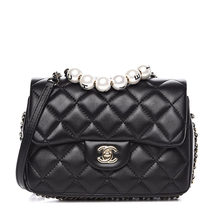 Chanel Lambskin Quilted Small My Precious Flap Black 1 of 12