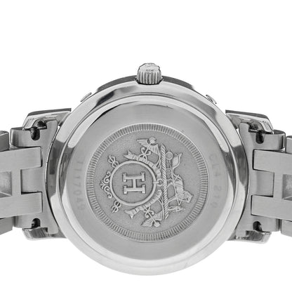 Hermes Stainless Steel 24mm Clipper Quartz Watch White 4 of 4