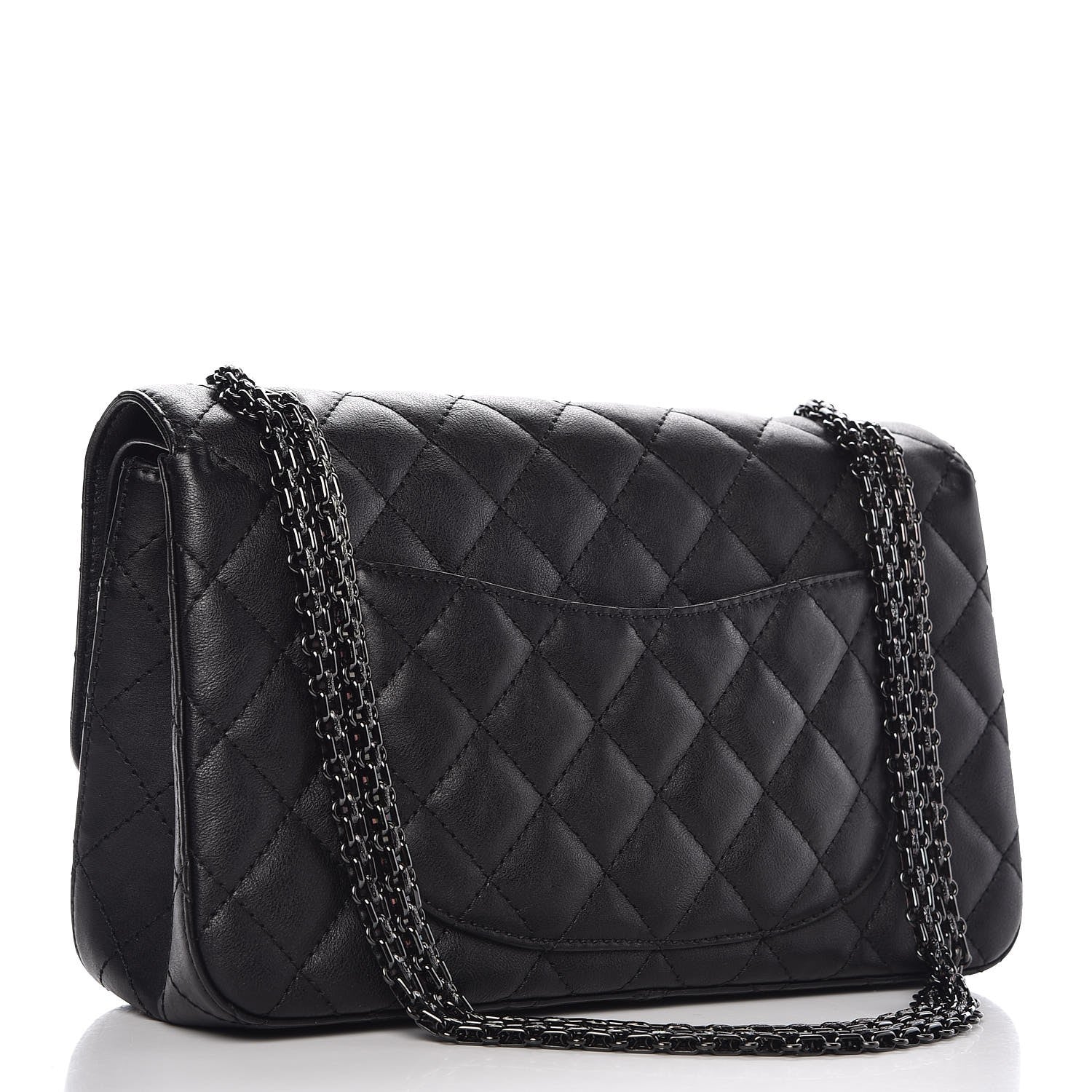 Chanel Crumpled Calfskin Quilted 2.55 Reissue 226 Flap So Black 4 of 9