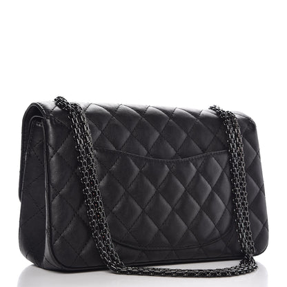 Chanel Crumpled Calfskin Quilted 2.55 Reissue 226 Flap So Black 4 of 9