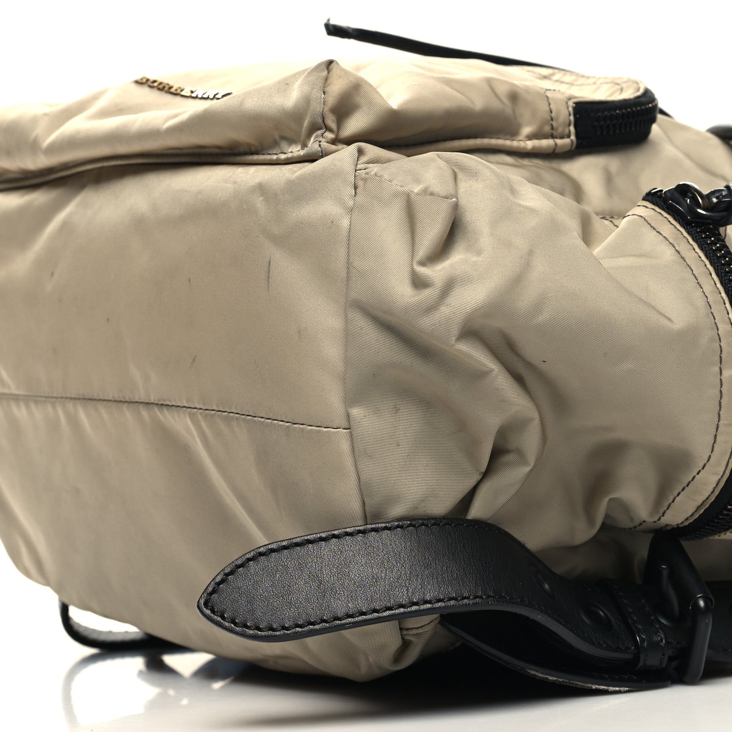 Nylon Medium Rucksack Backpack Beige