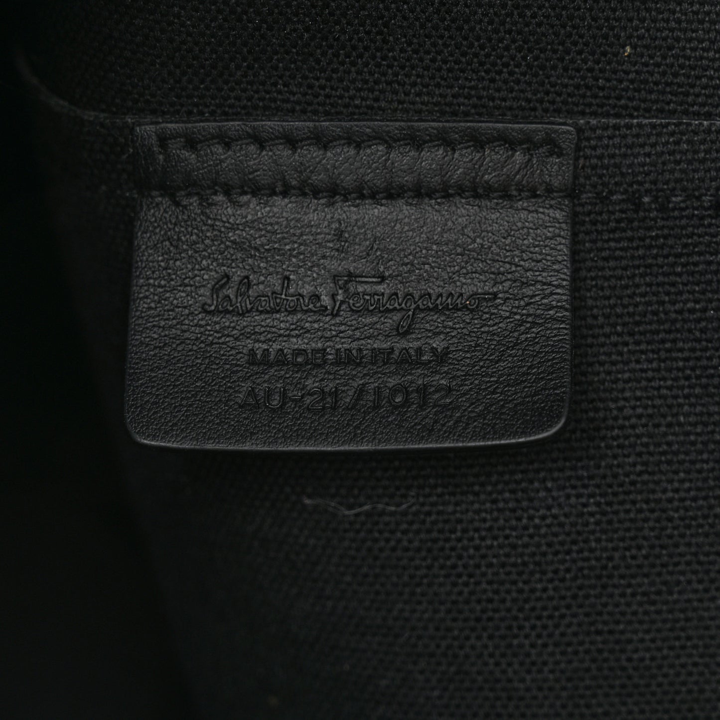 Canvas Calfskin Gancini Bag Black