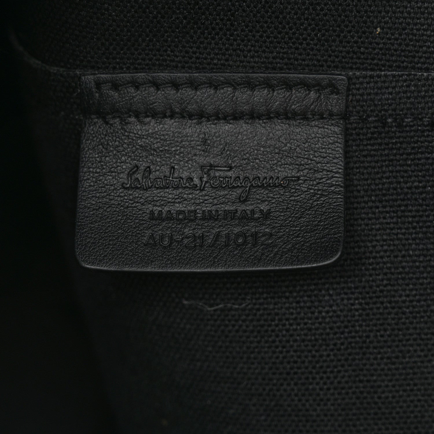 Salvatore Ferragamo Canvas Calfskin Gancini Bag Black 7 of 12