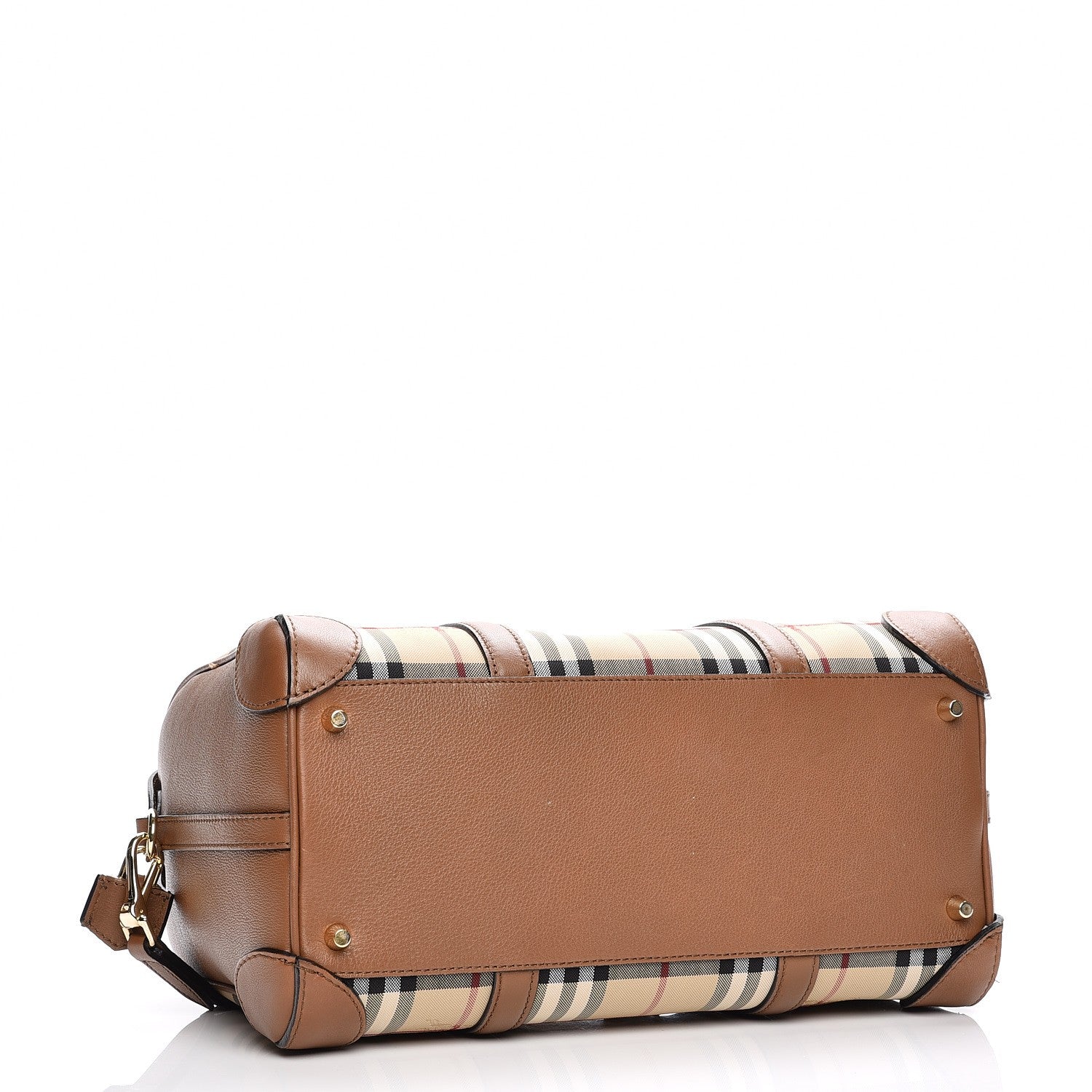 Burberry Horseferry Check Medium Alchester Bowling Bag Honey Tan 5 of 9