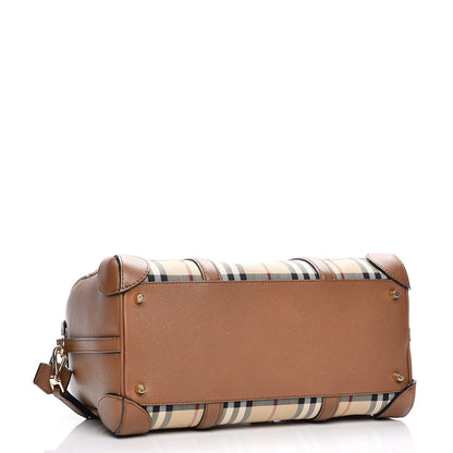 Burberry Horseferry Check Medium Alchester Bowling Bag Honey Tan 5 of 9
