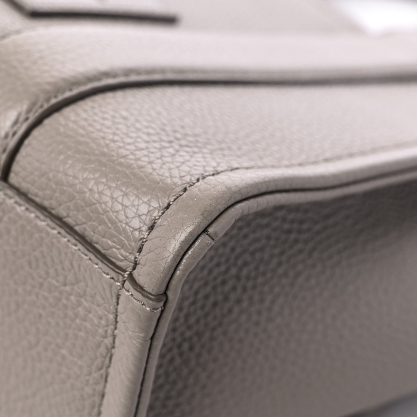 Grained Calfskin Small The Tote Bag Cement