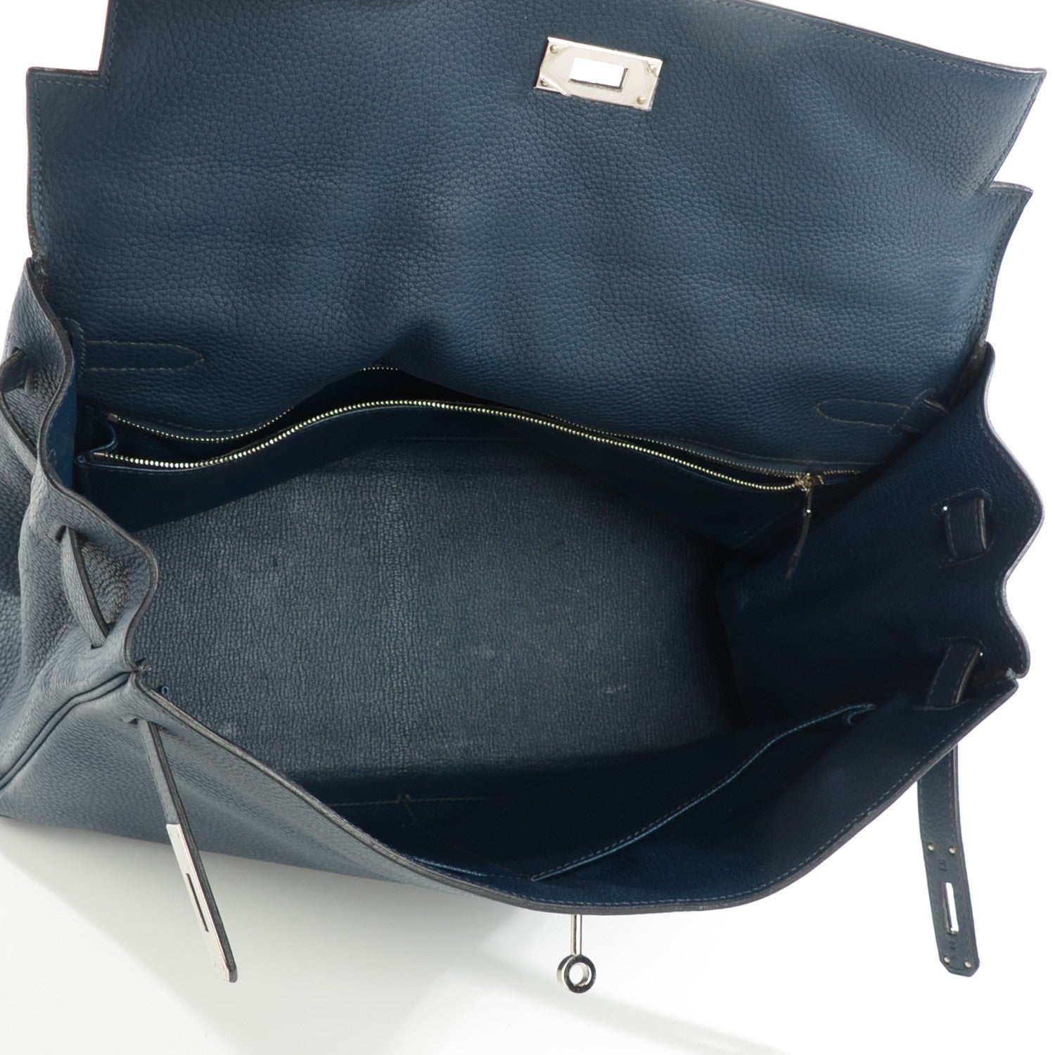Hermes Taurillon Clemence Kelly Retourne 35 Bleu De Prusse 7 of 23