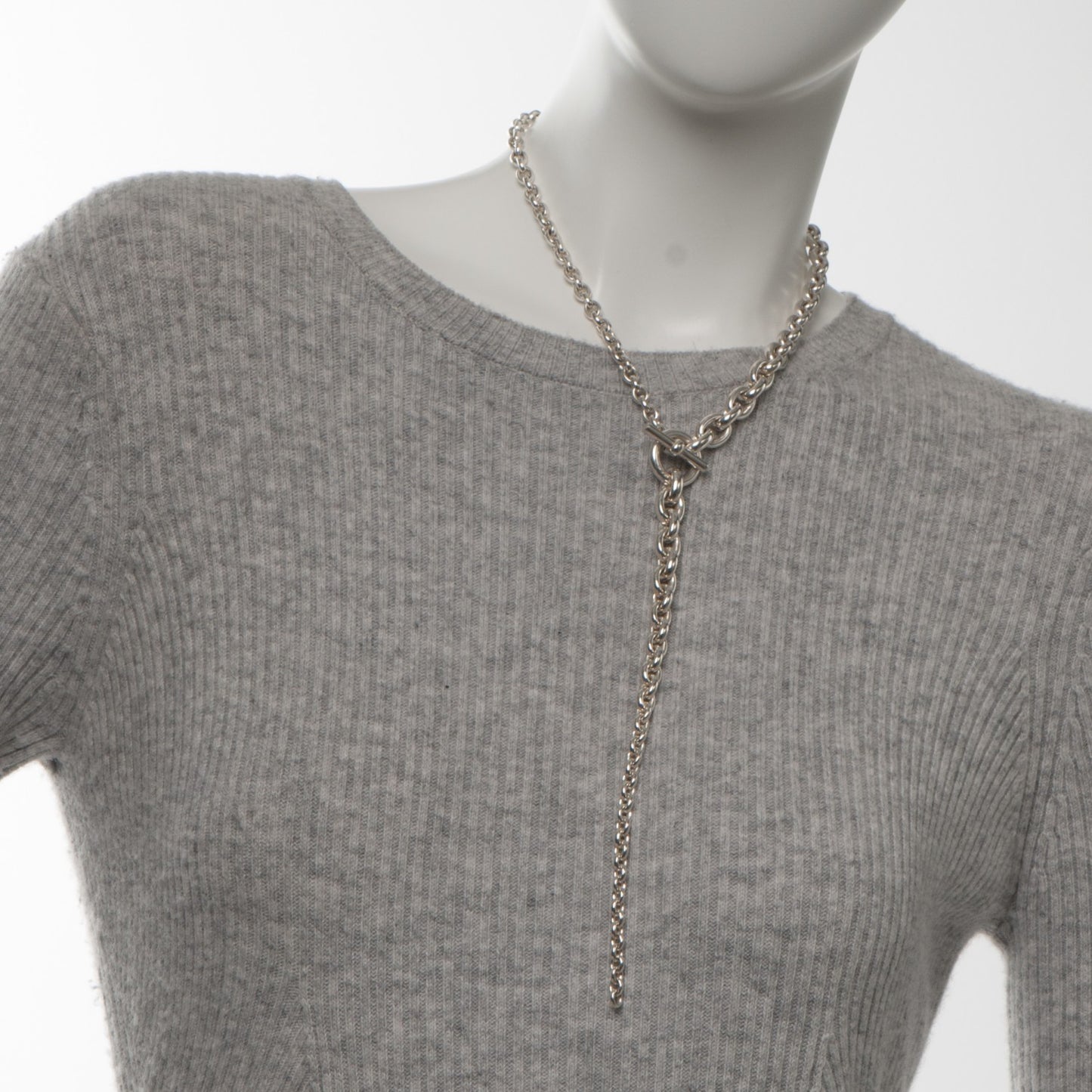 Sterling Silver Crescendo Long Necklace