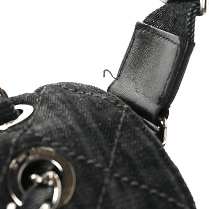 Chanel Denim Quilted Stretch Spirit Messenger Bag Dark Blue 11 of 12