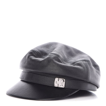 Gucci Calfskin Cellarius Hat M Black 1 of 6