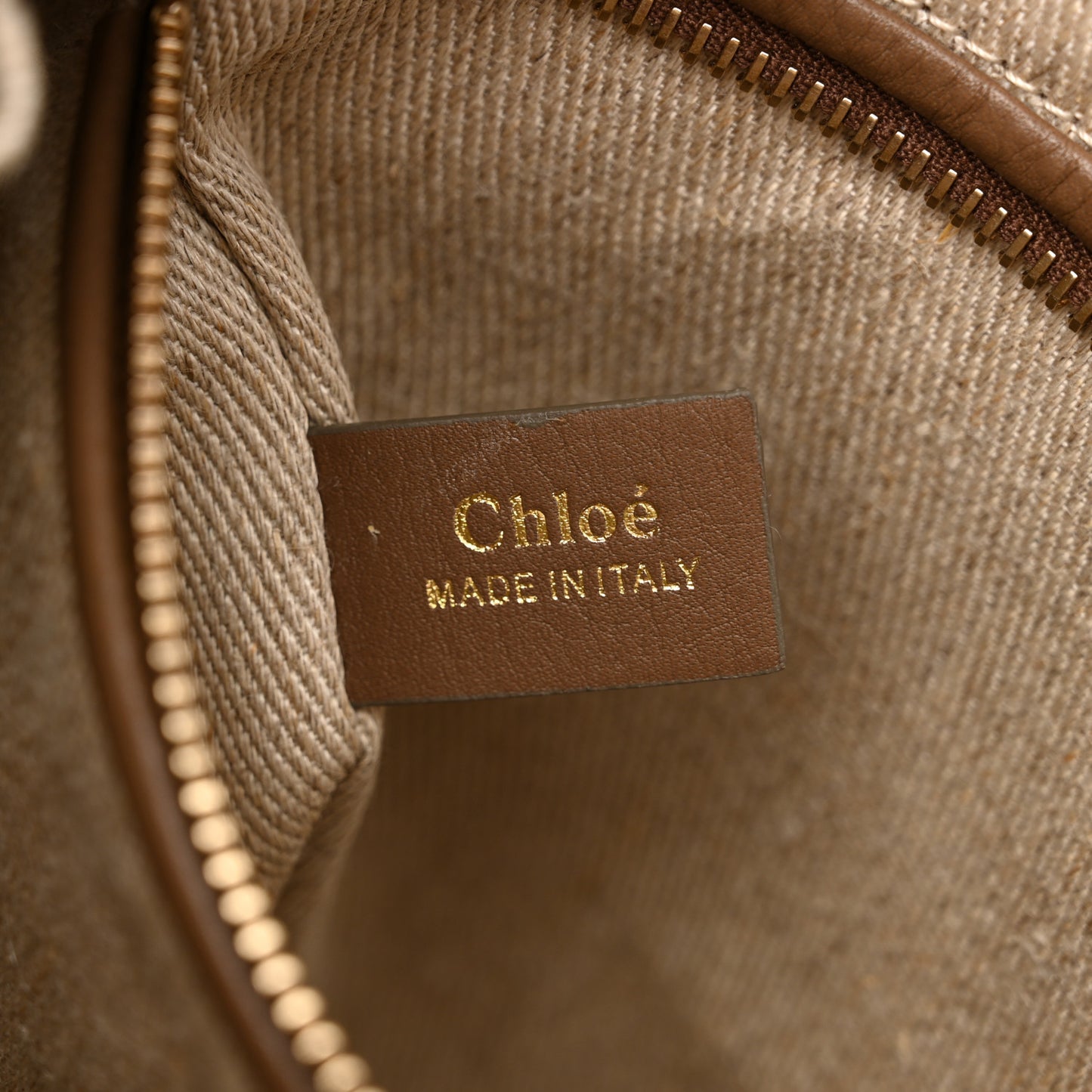 Grained Calfskin Medium Penelope Shoulder Bag Nut