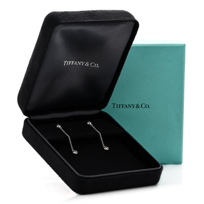 Tiffany Sterling Silver Diamond .24ct Elsa Peretti Diamonds by the Yard Drop Earrings 7 of 7