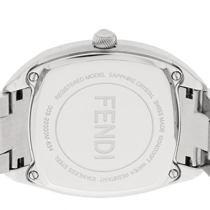 Fendi Stainless Steel Diamond Mother of Pearl 32mm Momento Quartz Watch 4 of 4