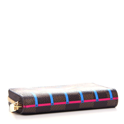 Louis Vuitton Damier Ebene 2020 Christmas Animation Roller Coaster Zippy Coin Purse Pivoine 4 of 8
