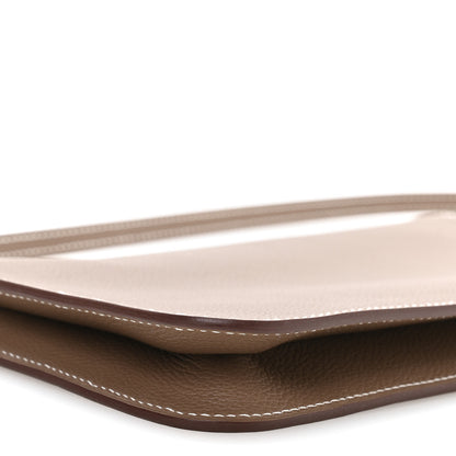 Hermes Evercolor Chaine d'Ancre Zipengo Pochette To Go Etoupe 8 of 9