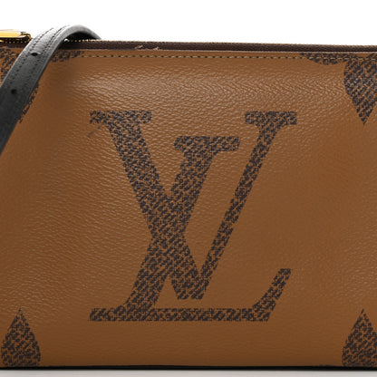 Louis Vuitton Reverse Monogram Giant Double Zip Pochette 11 of 13