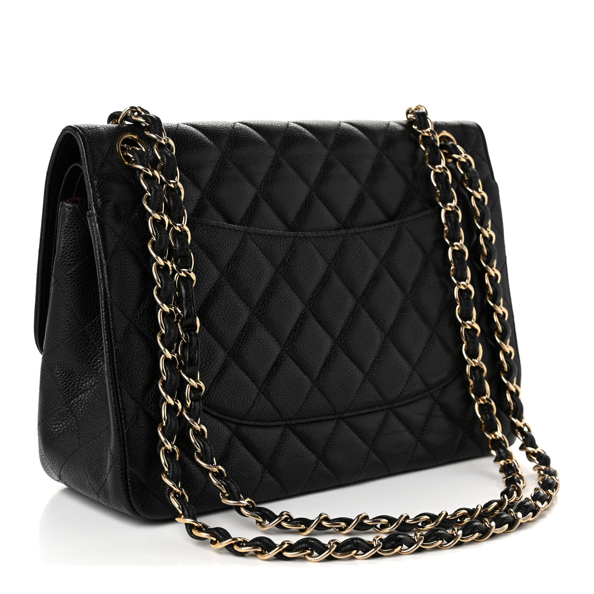 Chanel Caviar Quilted Jumbo Double Flap Black 3 of 10