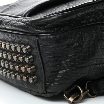 Alexander Wang Pebbled Lambskin Dumbo Backpack Black Rose Gold Hardware 8 of 9