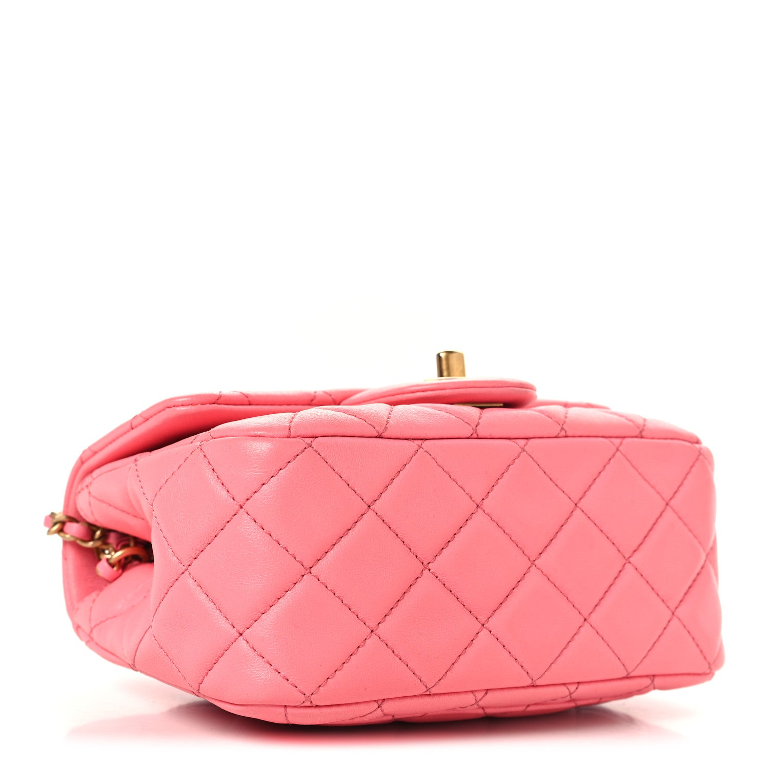 Chanel Lambskin Quilted Mini Pearl Crush Flap Pink 4 of 10