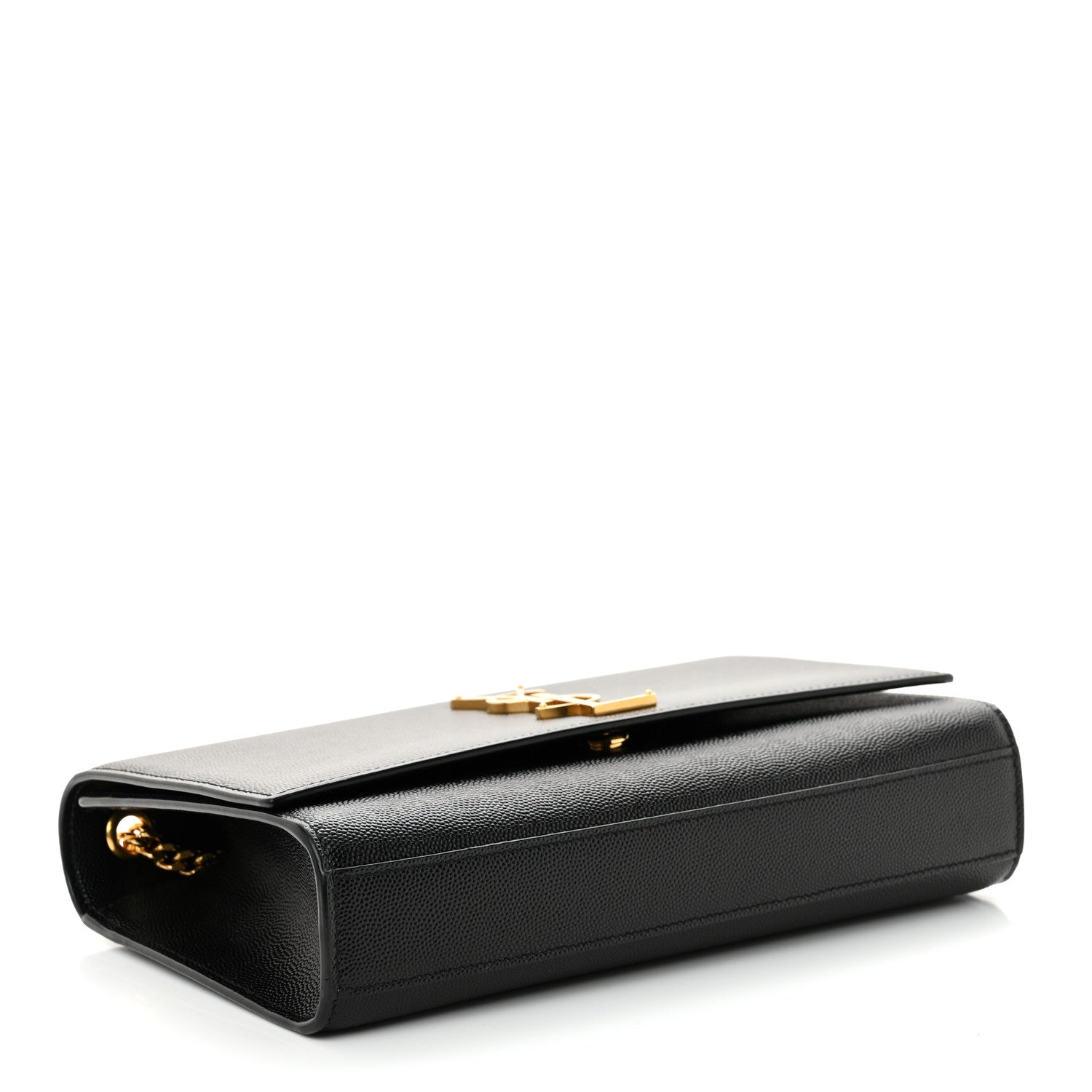 Saint Laurent Grain De Poudre Medium Classic Monogram Kate Satchel Black 4 of 12