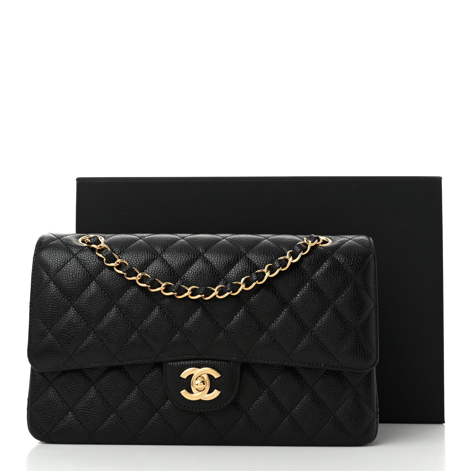 Chanel Caviar Quilted Medium Double Flap Black 11 of 11