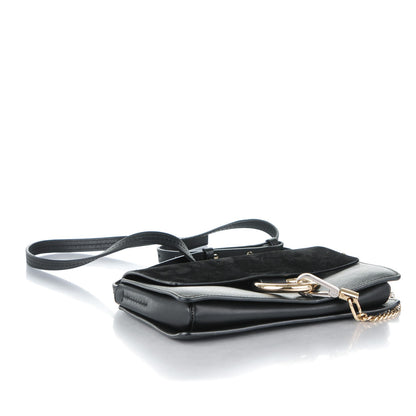 Chloe Suede Calfskin Small Faye Shoulder Bag Black 4 of 8