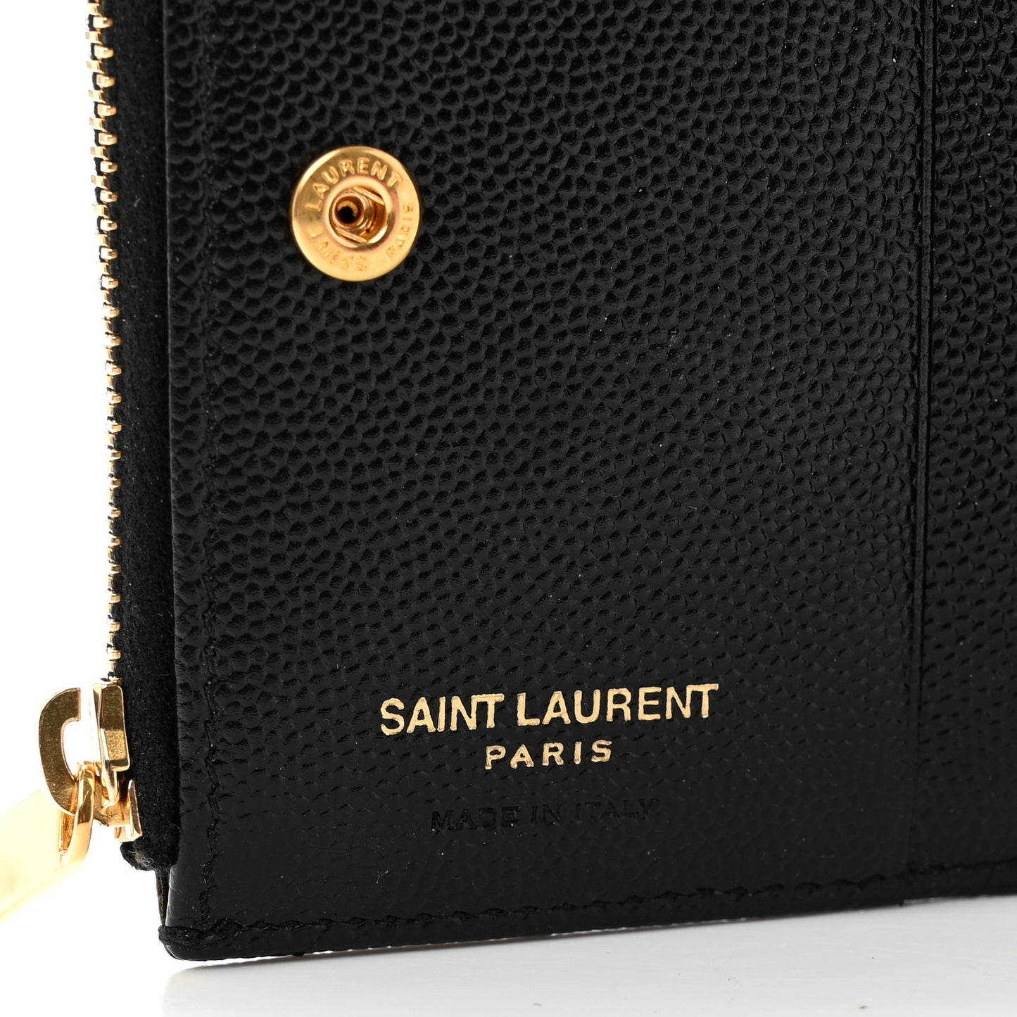 Grain De Poudre Matelasse Chevron Monogram Zipped Card Case Black