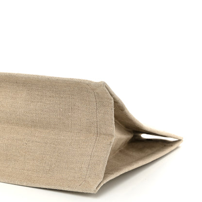 Saint Laurent Linen Calfskin Small Rive Gauche Tote Beige Sea Salt 10 of 10