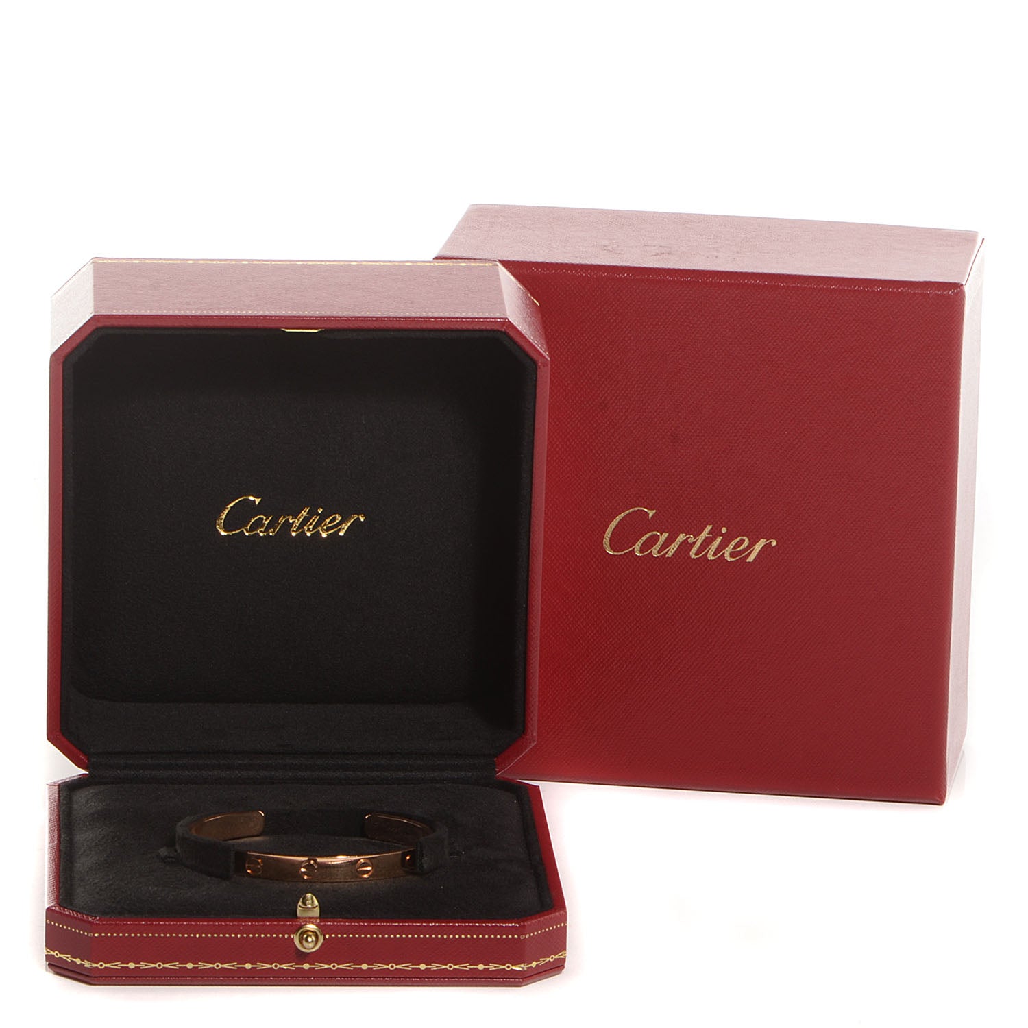 Cartier 18K Pink Gold LOVE Cuff Bracelet 16 4 of 4
