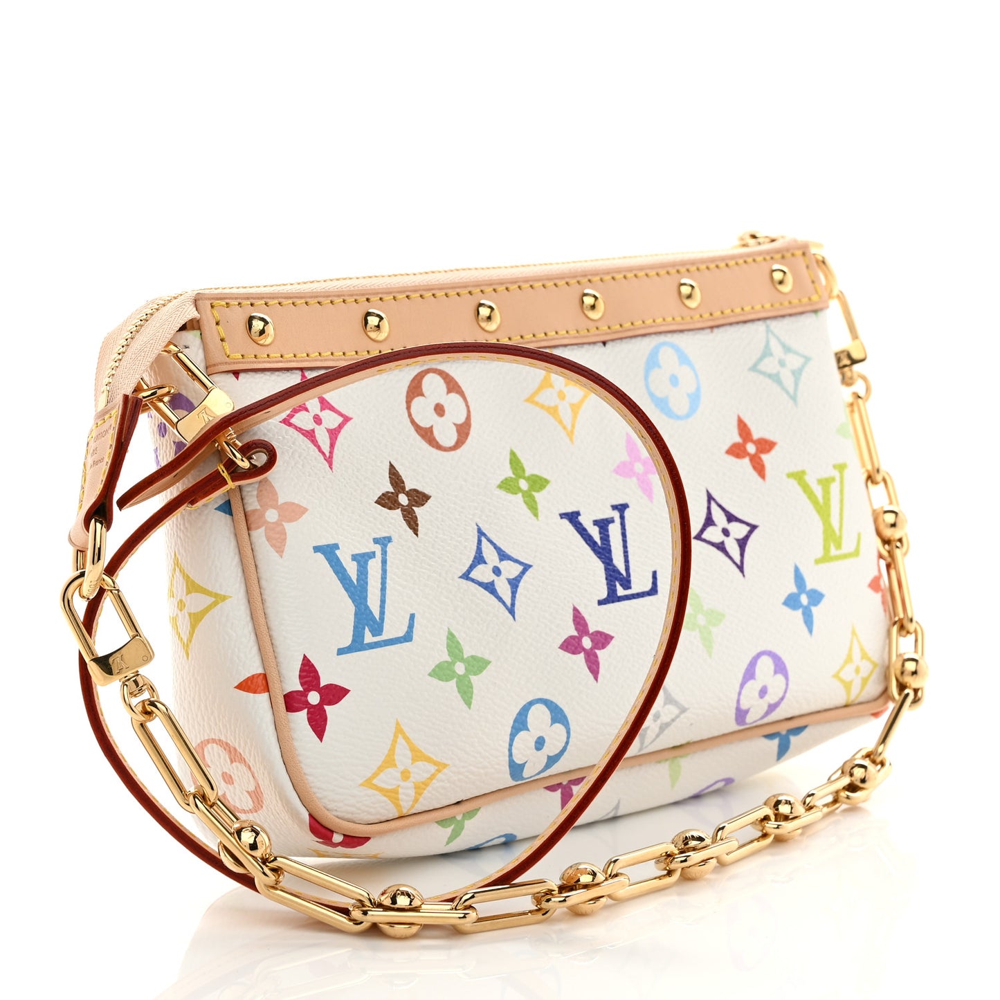 LV X TM Monogram Multicolor Pochette Accessories White